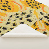 Gewebe abstrakte gemischte Tierhautstruktur Hinter Sherpadecke (3/4)