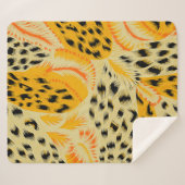 Gewebe abstrakte gemischte Tierhautstruktur Hinter Sherpadecke (Vorderseite (Horizontal))