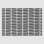 Gewebe / Abstrakte schwarze Linien Seidenpapier (Vorderseite)