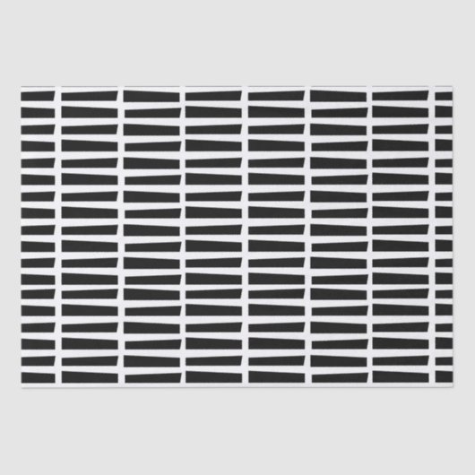 Gewebe / Abstrakte schwarze Linien Seidenpapier (Vorderseite)