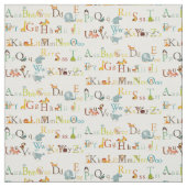 Gewebe - Alphabet Stoff (Muster)
