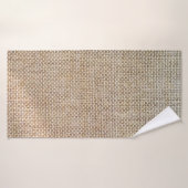 Gewebe aus braunem Spinnstoff Badehandtuch (Badehandtuch)