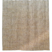 Gewebe aus braunem Spinnstoff Duschvorhang (Vorderseite)