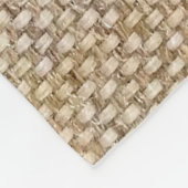 Gewebe aus braunem Spinnstoff Fleecedecke (Ecke)