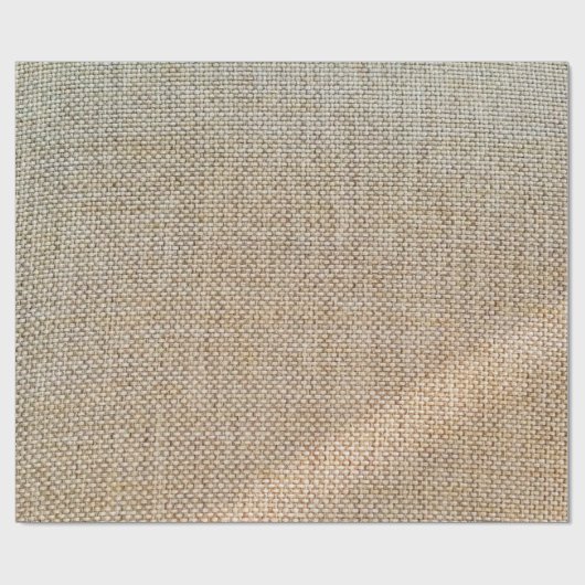 Gewebe aus braunem Spinnstoff Geschenkpapier (Flach)