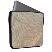Gewebe aus braunem Spinnstoff Laptopschutzhülle (Vorne Rechts)