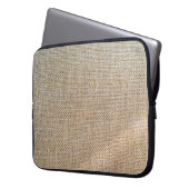 Gewebe aus braunem Spinnstoff Laptopschutzhülle (Vorderseite Links)
