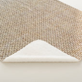Gewebe aus braunem Spinnstoff Sherpadecke (3/4)