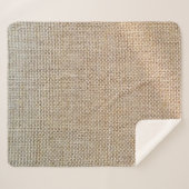 Gewebe aus braunem Spinnstoff Sherpadecke (Vorderseite (Horizontal))