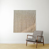 Gewebe aus braunem Spinnstoff Wandteppich (Beispiel)