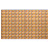 Gewebe aus braunem und orangefarbenem Schachbrett Stoff (Yard (91,4 cm))