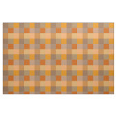 Gewebe aus braunem und orangefarbenem Schachbrett Stoff (Fat Quarter (45,7 x 55,9 cm))