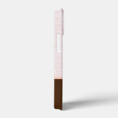 Gewebe aus Elfenbein, rosa und braun Case-Mate iPhone Hülle (Rückseite / Rechts)