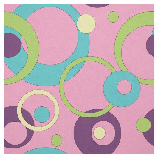 Gewebe aus Funky Pink Circles Stoff (Muster)