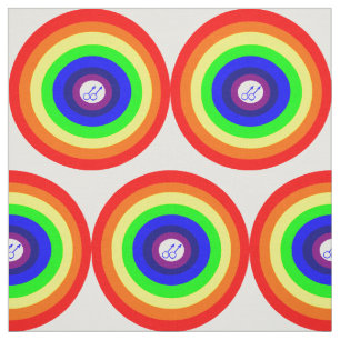 Gewebe aus Gay Men Round Rainbow Craft Stoff