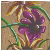 Gewebe aus Goldfinken und Blume Stoff (Nahaufnahme)