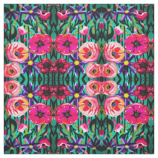 Gewebe aus lebhaften Blume Stoff (Muster)