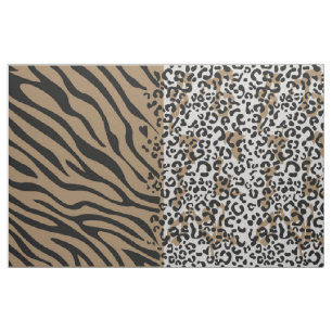Gewebe aus Leopard-Zebra Stoff