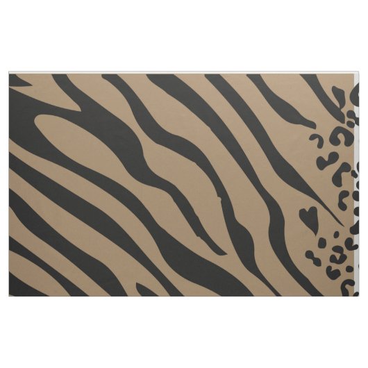 Gewebe aus Leopard-Zebra Stoff (Fat Quarter (45,7 x 55,9 cm))
