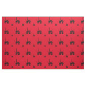 Gewebe aus Ölbohrinseln - rot Stoff (Fat Quarter (45,7 x 55,9 cm))