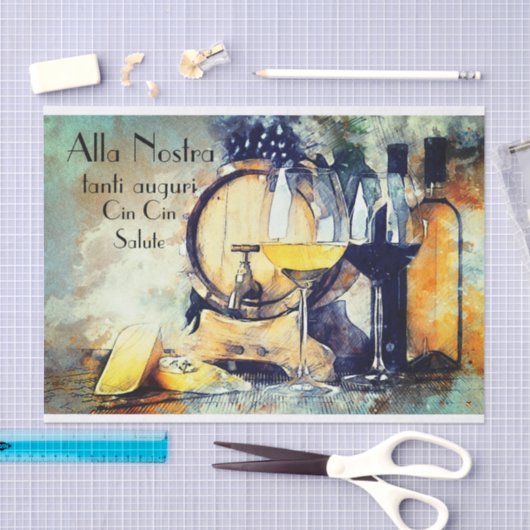 Gewebe aus Wein und Käse Seidenpapier (Handwerk)