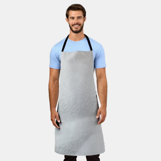 Gewebe aus weißer Baumwolle Schürze (Getragen)