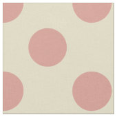Gewebe: Beige u. hellrosa Tupfen Stoff (Nahaufnahme)