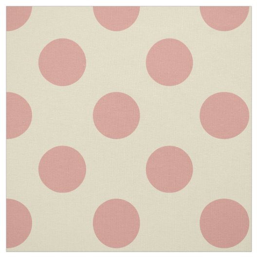 Gewebe: Beige u. hellrosa Tupfen Stoff (Muster)
