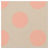 Gewebe: Beige u. rosa Tupfen Stoff (Nahaufnahme)