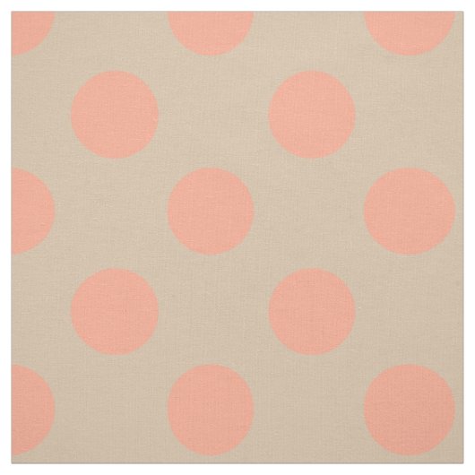 Gewebe: Beige u. rosa Tupfen Stoff (Muster)