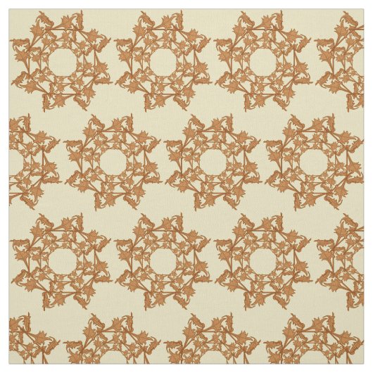 Gewebe - Blätter aus Holz Stoff (Muster)