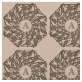 Gewebe - Blätter mit Anfangsbuchstaben Stoff (Nahaufnahme)