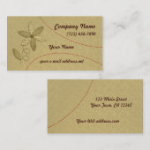 Gewebe-Blumen-Nähen Visitenkarte (Vorne/Hinten)