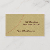 Gewebe-Blumen-Nähen Visitenkarte (Rückseite)