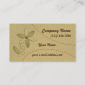 Gewebe-Blumen-Nähen Visitenkarte (Vorderseite)