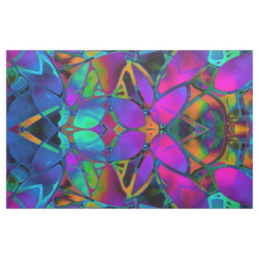 Gewebe-BlumenFraktal-Kunst Stoff (Yard (91,4 cm))