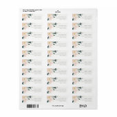GEWEBE BLUSH GOLD FLORAL BUNCH WASSERCOLOR ADRESSE (Vorne)