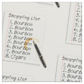 GEWEBE - BOURBON-LIEBHABER-EINKAUFSLISTE STOFF (Nahaufnahme)