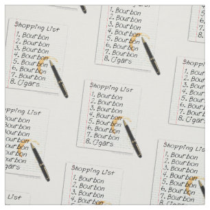 GEWEBE - BOURBON-LIEBHABER-EINKAUFSLISTE STOFF