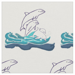 Gewebe der Delphin-Gewohnheit gekämmtes Stoff