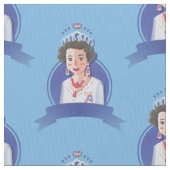 Gewebe der Königin elizabeth 2 Stoff (Nahaufnahme)