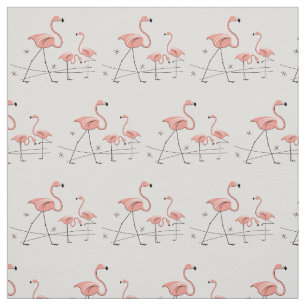 Gewebe des Flamingo-rosa Trios 2 Stoff