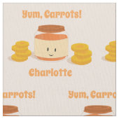 Gewebe des Karotten-Säuglingsnahrungs-Charakter-| Stoff (Nahaufnahme)