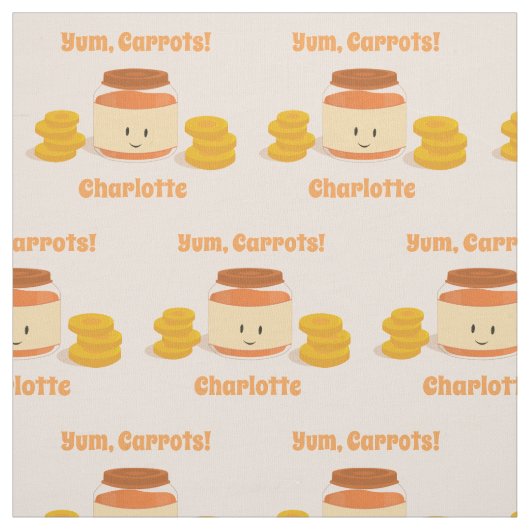 Gewebe des Karotten-Säuglingsnahrungs-Charakter-| Stoff (Muster)