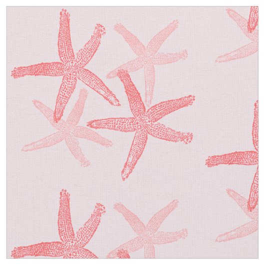 Gewebe des Seerotes Rosa starfish-Strandes Stoff (Nahaufnahme)