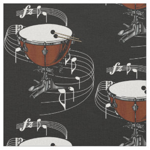 Gewebe des Timpani-(Kessel-Trommel) - Dunkelheit Stoff
