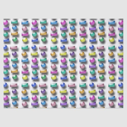 Gewebe - Drei Dimensionen Seidenpapier (Vorderseite)