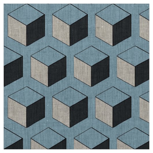 Gewebe - dreidimensionale Würfel Stoff (Muster)