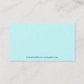 Gewebe entwirft rosa Blumen Visitenkarte (Rückseite)