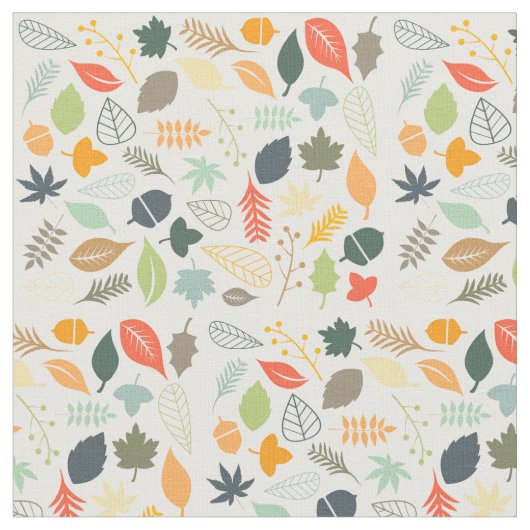 Gewebe - Fallende Blätter Stoff (Nahaufnahme)